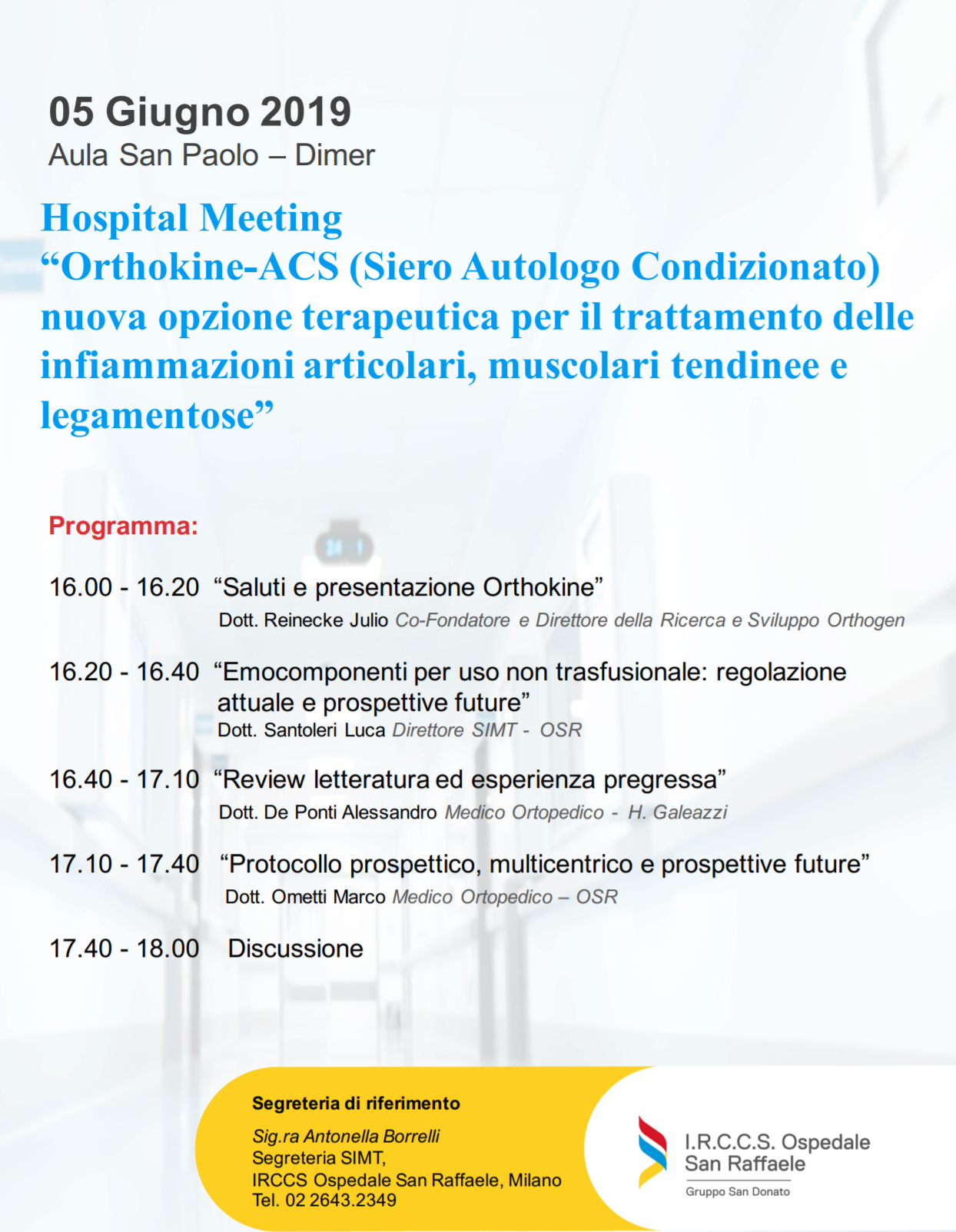 Orthokine nuova opzione terapeutica